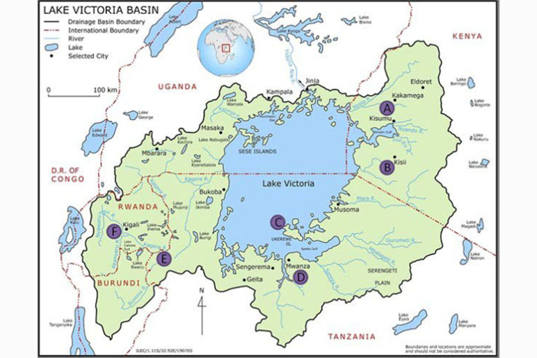 Map of Lake Victoria Basin (LVB) of East Africa